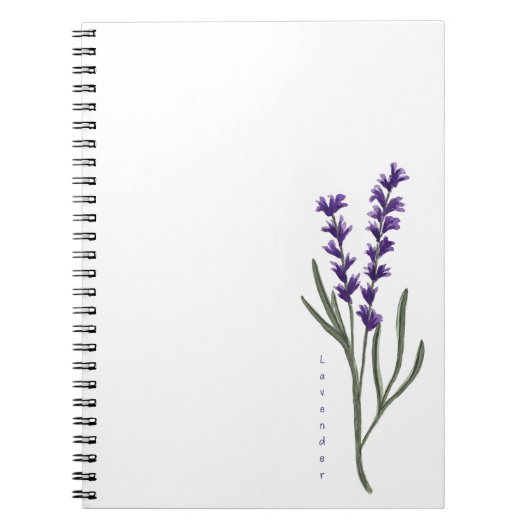 Lavendel Custom Notitieboek (Voorkant)