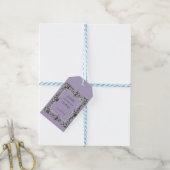 lavendel Custom Victoriaans Scroll Lijst – bruilof Cadeaulabel (Met Touw)