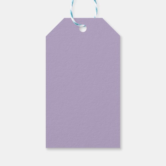 lavendel Custom Victoriaans Scroll Lijst – bruilof Cadeaulabel (Achterkant)