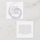 Lavendel Dagelijkse Affirmatiekaarten Voor Kindere Notitiekaartje (Voorkant / Achterkant)