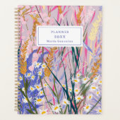 Lavendel Daisies Custom 2025 Weekly Planner (Voorkant)