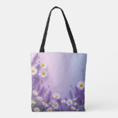 Lavendel & Daisy Bloom Bag Tote Bag (Achterkant)