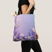 Lavendel & Daisy Bloom Bag Tote Bag (Dichtbij)