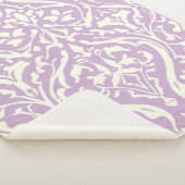  Lavendel Damask Cozy Sherpa Deken (3/4)