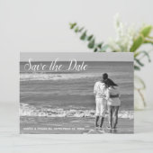 Lavendel Damask Save the Date Kaart (Staand voorkant)
