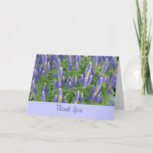 Lavendel Dank Je Bedankkaart (Voorkant)