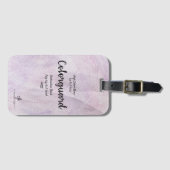 Lavendel Delight Colorguard Bandreis Bagagelabel (Voorkant (horizontaal))