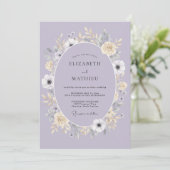 Lavendel Delightful Lentewedding Kaart (Staand voorkant)