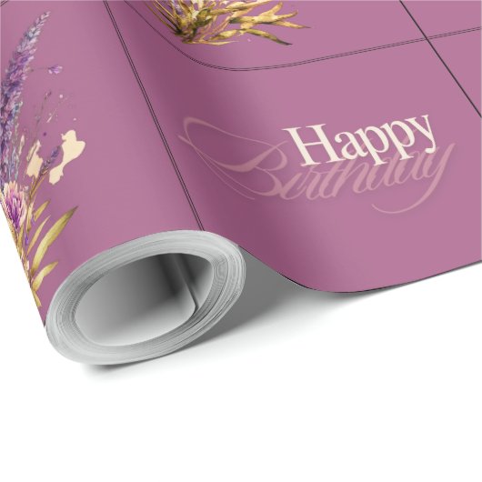Lavendel Design Gift Wrapper Cadeaupapier (Rol Hoek)