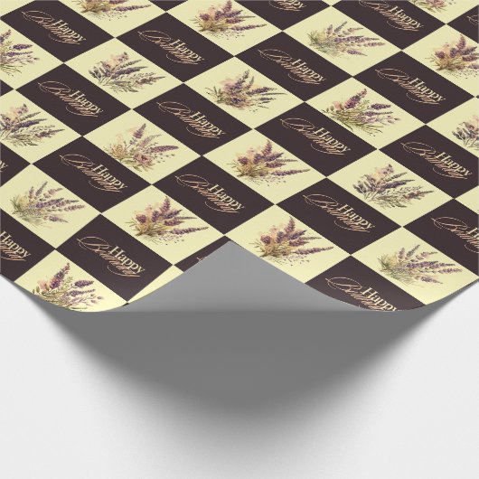 Lavendel Design Gift Wrapper Cadeaupapier (Hoek)