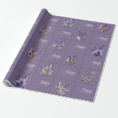 Lavendel Design Gift Wrapper Cadeaupapier (Uitgerold)