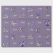 Lavendel Design Gift Wrapper Cadeaupapier (Vlak)