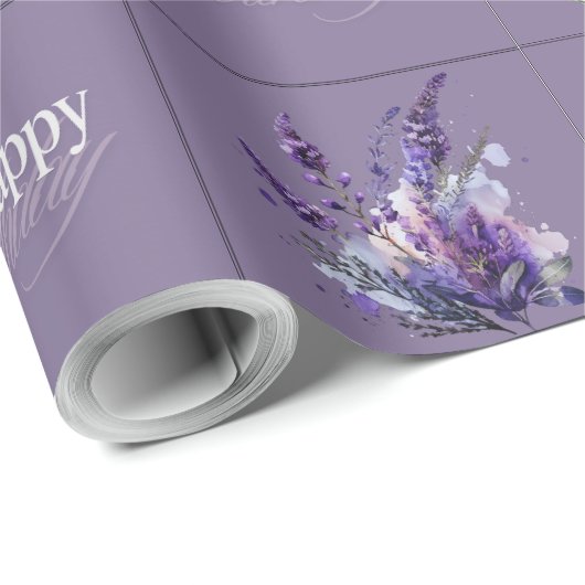 Lavendel Design Gift Wrapper Cadeaupapier (Rol Hoek)