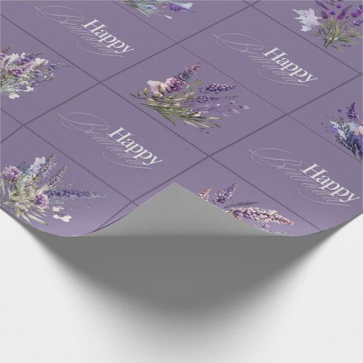 Lavendel Design Gift Wrapper Cadeaupapier (Hoek)