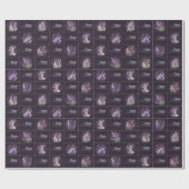 Lavendel Design Verjaardag Wrapper Cadeaupapier (Vlak)