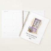 Lavendel Deur Waterverf Logo Vastgoedmakelaar Planner (Display)