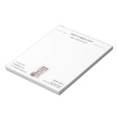 Lavendel Deur Waterverf Makelaar Notitieblok (Linkerzijde)