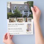 Lavendel Deur Waterverf Makelaarsadvertentie Vastg Flyer (Hand)