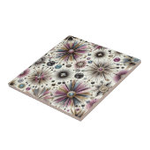 Lavendel Diamant Mid Century Modern Tegeltje (Zijkant)