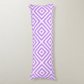 Lavendel Diamantpatroon Body Kussen (Voorkant Verticaal)