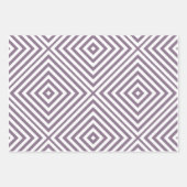 Lavendel Diamond Chevron Wrapping Papiervellen Inpakpapier Vel (Voorkant 2)