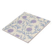 Lavendel distel bloemenpatroon tegeltje (Zijkant)