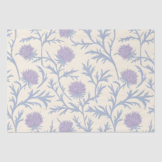 Lavendel distel bloemenpatroon tissuepapier