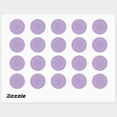 lavendel doilie ronde sticker (Vel)