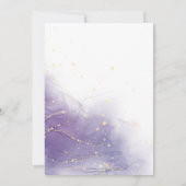 Lavendel Dreams Bruids Douche Uitnodiging (Achterkant)