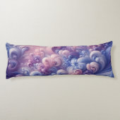 Lavendel Dreams Pastel Swirl Pattern Lichaamskussen (Achterkant)