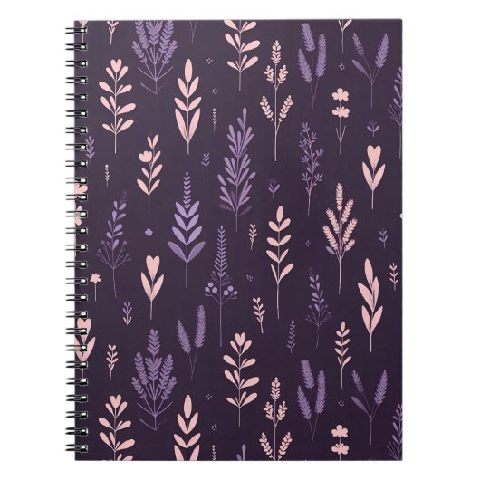 Lavendel Dreams Patroon Notitieboek (Voorkant)