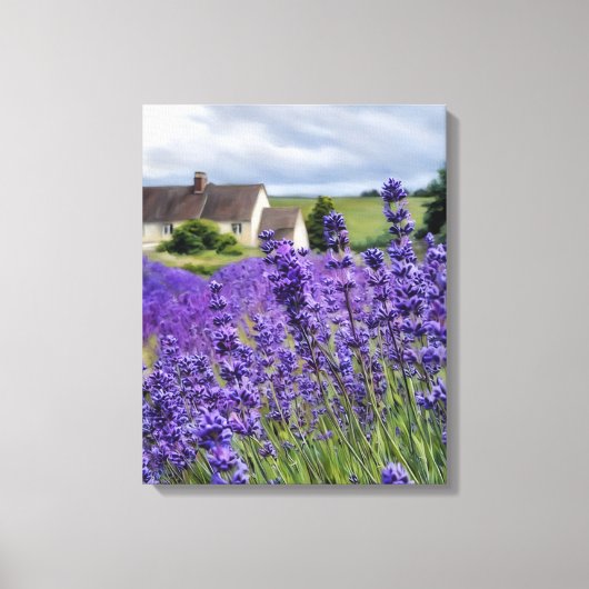 Lavendel dromen canvas afdruk (Voorkant)