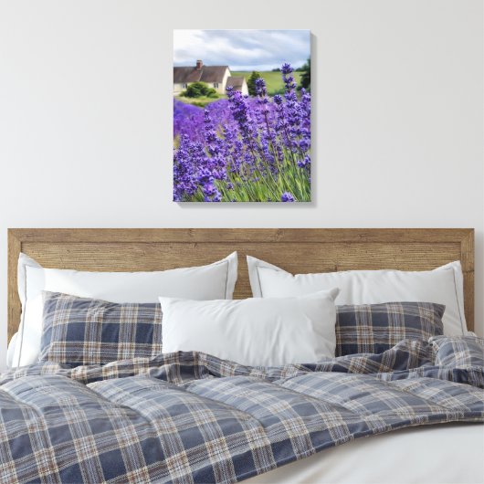 Lavendel dromen canvas afdruk (Insitu (Slaapkamer))