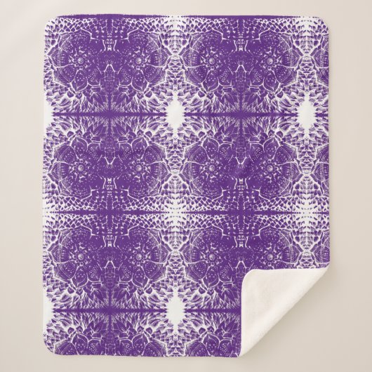 lavendel dromen sherpa deken (Voorkant)