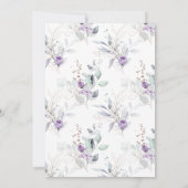 Lavendel Dromen Trouwen Kaart (Achterkant)