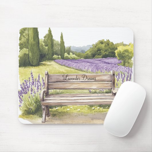 Lavendel Droom Bank Muismat (Met muis)