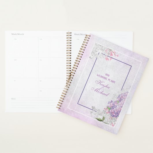 Lavendel droom bruiloft planner (Display)