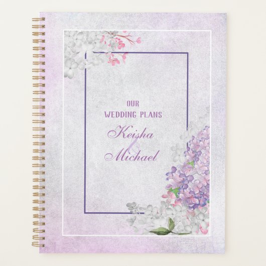 Lavendel droom bruiloft planner (Voorkant)