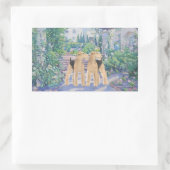 Lavendel Droom Rechthoekige Sticker (Tas)