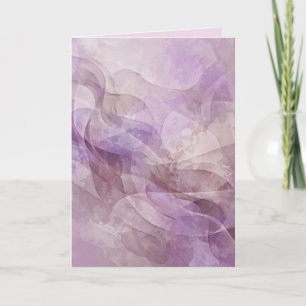 Lavendel Droomachtige Werveling Lila Mauve Lavende Bedankkaart