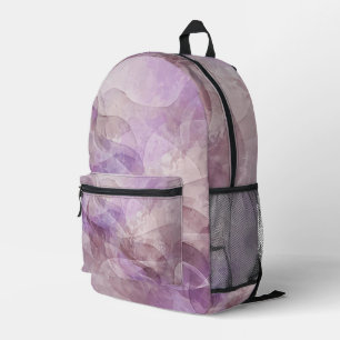 Lavendel Droomachtige Werveling Lila Mauve Lavende Bedrukte Rugzak