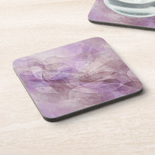 Lavendel Droomachtige Werveling Lila Mauve Lavende Bier Onderzetter