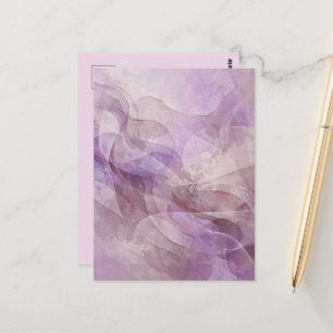 Lavendel Droomachtige Werveling Lila Mauve Lavende Briefkaart