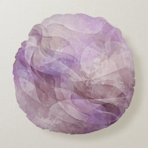 Lavendel Droomachtige Werveling Lila Mauve Lavende Rond Kussen