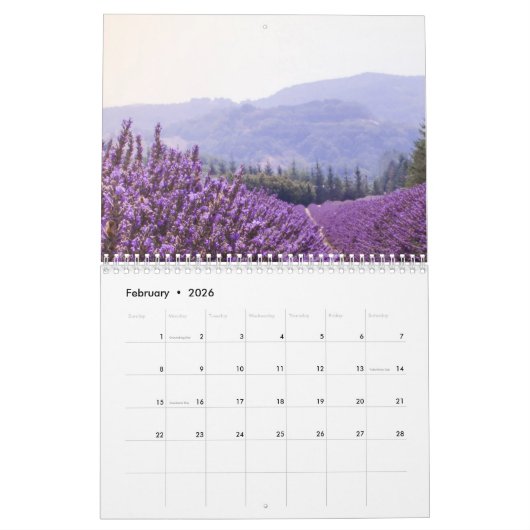 Lavendel Droomkalender Kalender (Feb 2026)