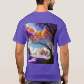 Lavendel droomt onder de hemel van Jacaranda, T-shirt (Achterkant)