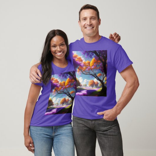 Lavendel droomt onder de hemel van Jacaranda, T-shirt (Unisex)