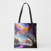 Lavendel droomt onder de hemel van Jacaranda, Tote Bag (Voorkant)