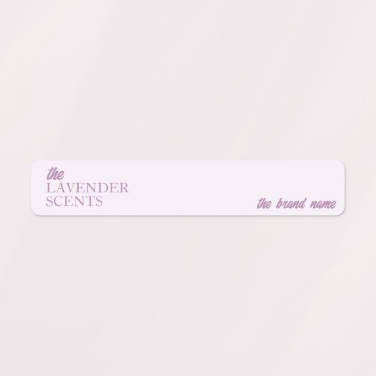 Lavendel Dunne Kaars Tamper-Proof Seal Labels (Design 1)