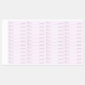 Lavendel Dunne Kaars Tamper-Proof Seal Labels (Vel)